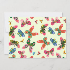 Groen Bloem Motief Natuur Design Kaart