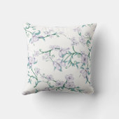 Groen bloemachtergrondontwerp voor bruiloft bestse kussen (Achterkant)