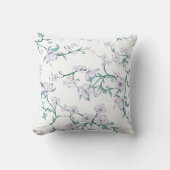 Groen bloemachtergrondontwerp voor bruiloft bestse kussen (Voorkant)