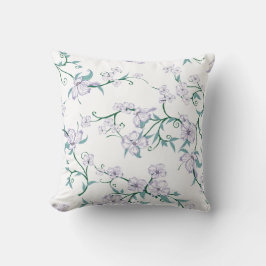 Groen bloemachtergrondontwerp voor bruiloft bestse kussen