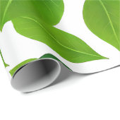 groen bloemblad cadeaupapier (Rol Hoek)