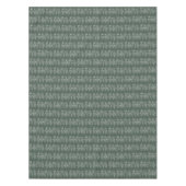 Groen Bloemen Boho Sage Groen Bruiloft Tafelkleed (Voorkant)