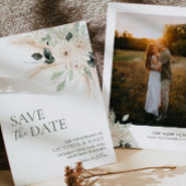 Groen Bloemen Bruiloft Save The Date VICTORIA