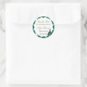 Groen Bloemen Quinceañera Ronde Sticker (Tas)