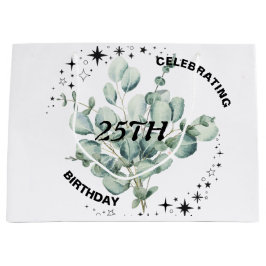 Groen Bloemen Sky Star Verjaardagsviering Groot Cadeauzakje