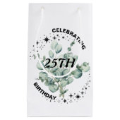 Groen Bloemen Sky Star Verjaardagsviering Klein Cadeauzakje (Voorkant)