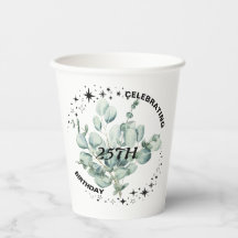 Groen Bloemen Sky Star Verjaardagsviering