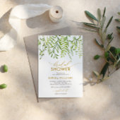 Groen Bloemen Vrijgezellenfeest Kaart