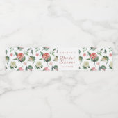 Groen Bloemen Vrijgezellenfeest Waterflesje Label Waterfles Etiket (Enkel label)