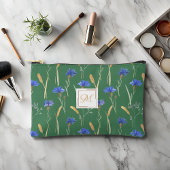 Groen Bloemen Wildbloem Monogram Etui