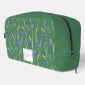 Groen Bloemen Wildbloem Monogram Toilettasje (Rechterhoek)