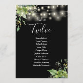 Groen Bloemen Zitplan Tafelnummer (Voorkant)