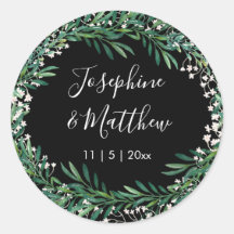 Groen & Bloemen Zwart Bruiloft