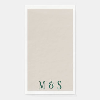 Groen bloemendiner party servet