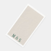 Groen bloemendiner party servet (Hoek)