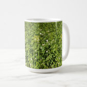 Groen bloemenveld koffiemok (Voorkant rechts)