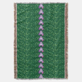 groen bloemetjespatroon deken (Voorkant Verticaal)