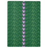  groen bloemetjespatroon klembord (Achterkant)