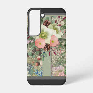 Groen Bloemkruis Samsung Galaxy Hoesje