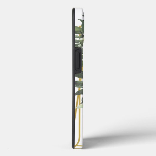 Groen bloemmasker Case-Mate iPhone case (Achterkant / Rechts)