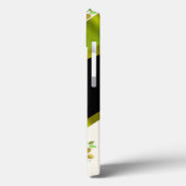 groen bloemmotief Case-Mate iPhone case (Achterkant / Links)