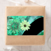  groen bloemmotief etiket (Insitu)