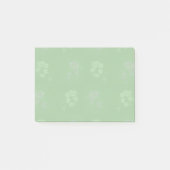 Groen bloemmotief post-it® notes (Voorkant)