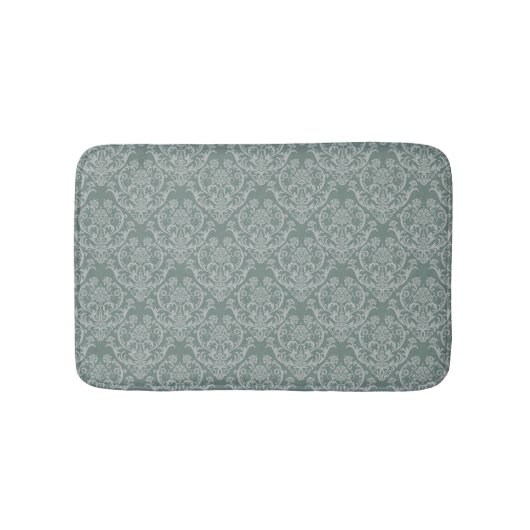 Groen bloempapier badmat (Voorkant)