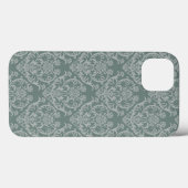 Groen bloempapier Case-Mate iPhone case (Achterkant (horizontaal))
