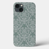 Groen bloempapier Case-Mate iPhone case (Achterkant)