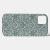 Groen bloempapier Case-Mate iPhone case (Achterkant (horizontaal))