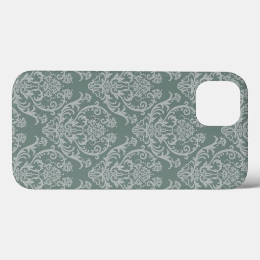 Groen bloempapier Case-Mate iPhone case (Achterkant (horizontaal))