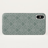 Groen bloempapier Case-Mate iPhone case (Achterkant (horizontaal))