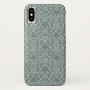 Groen bloempapier Case-Mate iPhone case