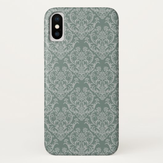 Groen bloempapier Case-Mate iPhone case (Achterkant)