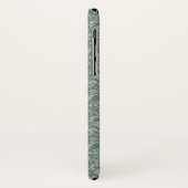 Groen bloempapier Case-Mate iPhone case (Achterkant/links)