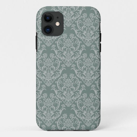 Groen bloempapier Case-Mate iPhone case (Achterkant)