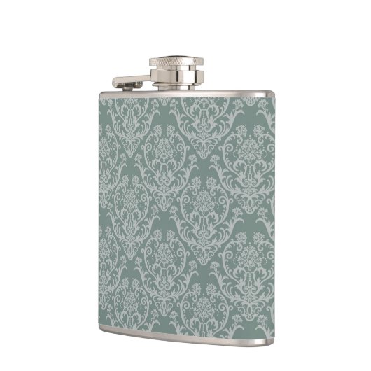 Groen bloempapier heupfles (Links)