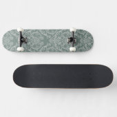 Groen bloempapier persoonlijk skateboard (Horizontaal)