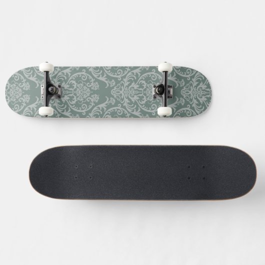 Groen bloempapier persoonlijk skateboard (Horizontaal)