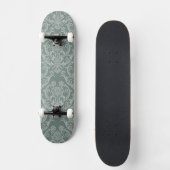 Groen bloempapier persoonlijk skateboard (Voorkant)