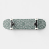Groen bloempapier persoonlijk skateboard (Horizontaal)