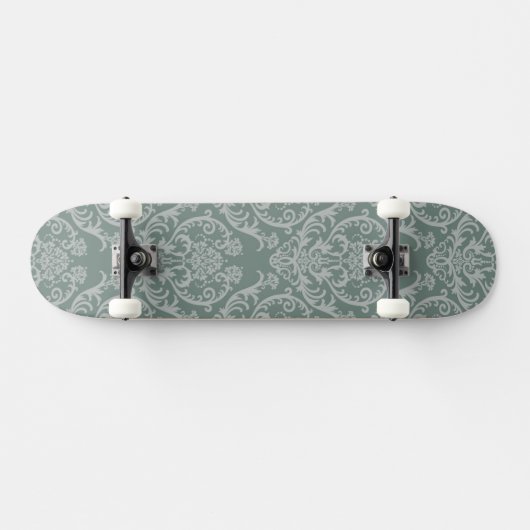 Groen bloempapier persoonlijk skateboard (Horizontaal)