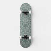 Groen bloempapier persoonlijk skateboard (Voorkant)