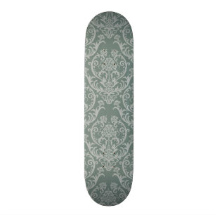Groen bloempapier persoonlijk skateboard