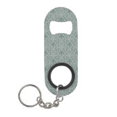 Groen bloempapier sleutelhanger flessenopener (Voorkant)