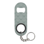 Groen bloempapier sleutelhanger flessenopener (Achterkant)