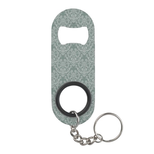 Groen bloempapier sleutelhanger flessenopener (Achterkant)