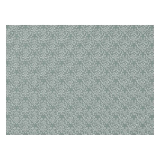 Groen bloempapier tafelkleed (Voorkant (Horizontaal))