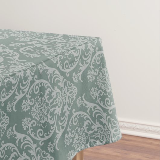 Groen bloempapier tafelkleed (Voorbeeld)